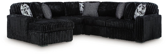 Midnight-Madness 6-Piece Sectional with Chaise