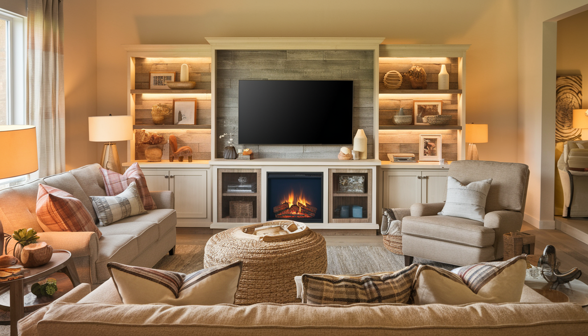 Fireplace TV Stand Elevate Living Room Decor spillerfurniture