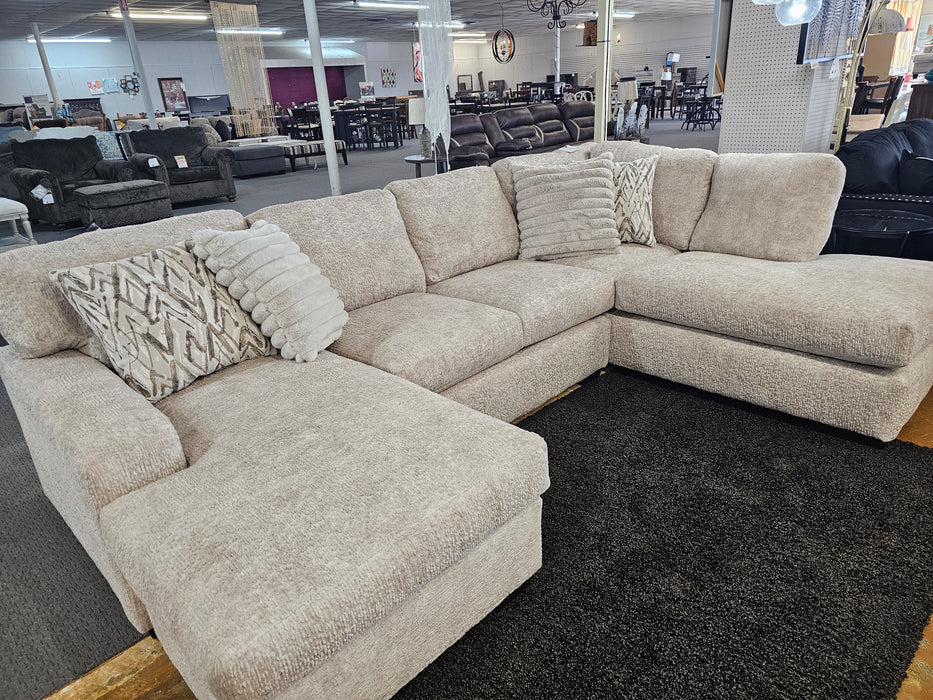 Sectional with Double Chaise, Plush