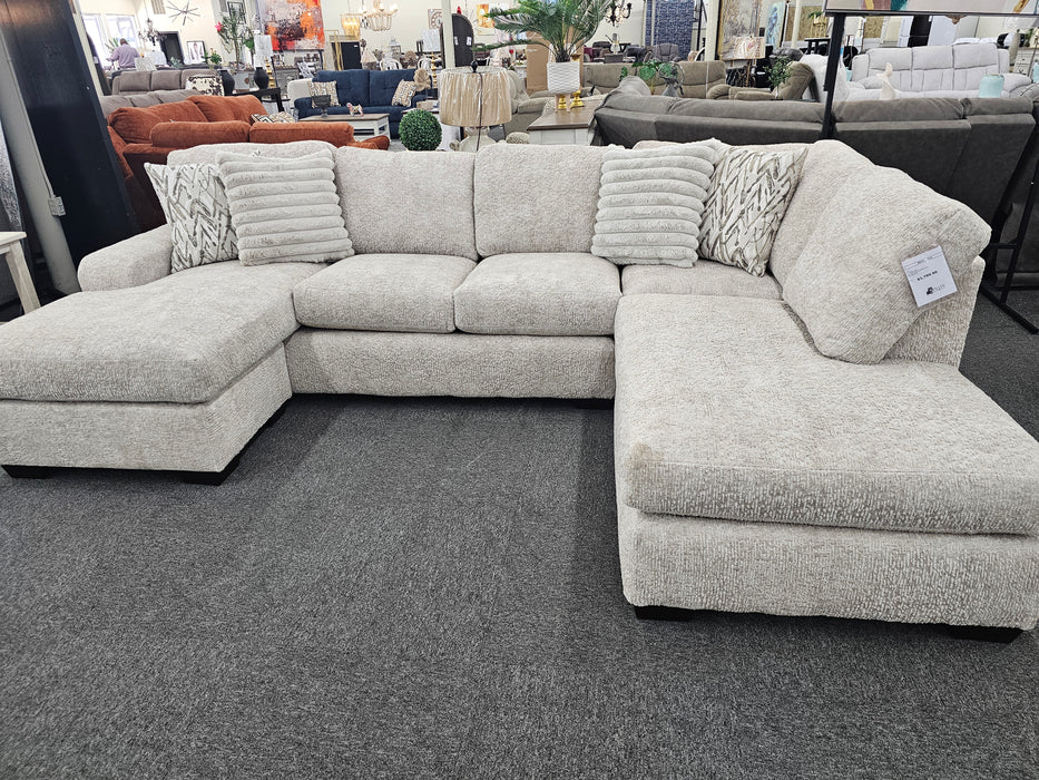 Sectional with Double Chaise, Plush