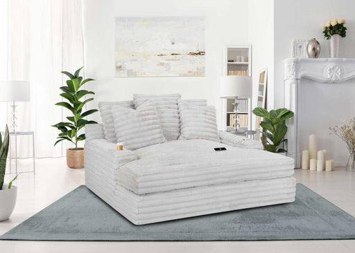 Grand Fluff Daddy Chaise with Cupholders and USP Ports perfect for napping and relaxation