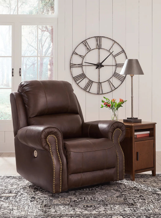 Power Leather Recliner