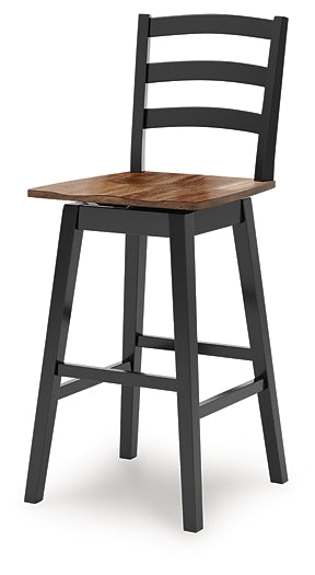 Wildenauer Tall Swivel Barstool (2/CN)