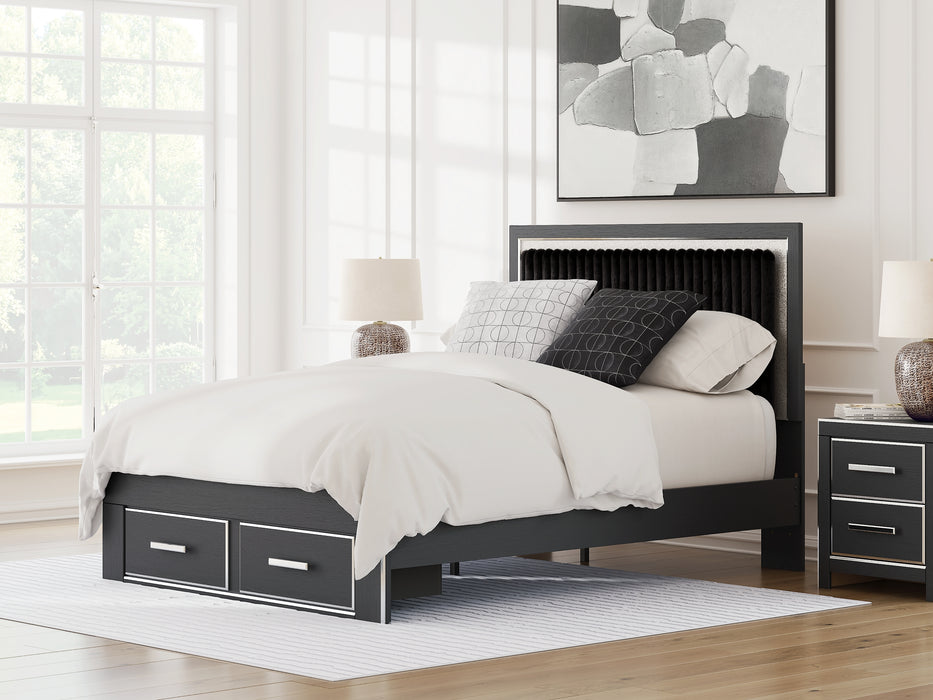 Zuraleus Queen Upholstered Panel Storage Bed