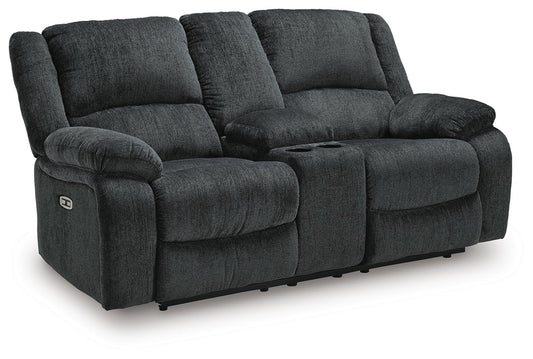 Draycoll DBL REC PWR Loveseat w/Console