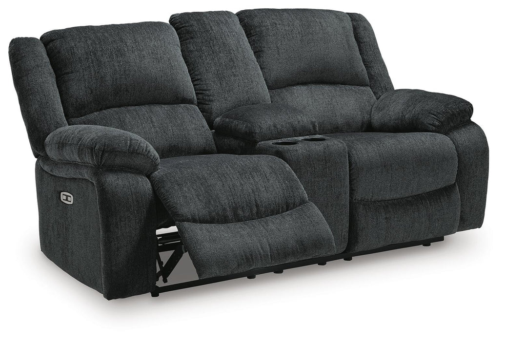Draycoll DBL REC PWR Loveseat w/Console