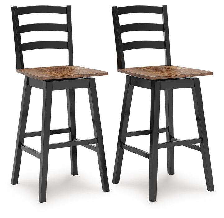 Wildenauer Tall Swivel Barstool (2/CN)
