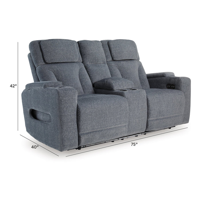Studio Cave PWR REC Loveseat/CON/ADJ HDRST