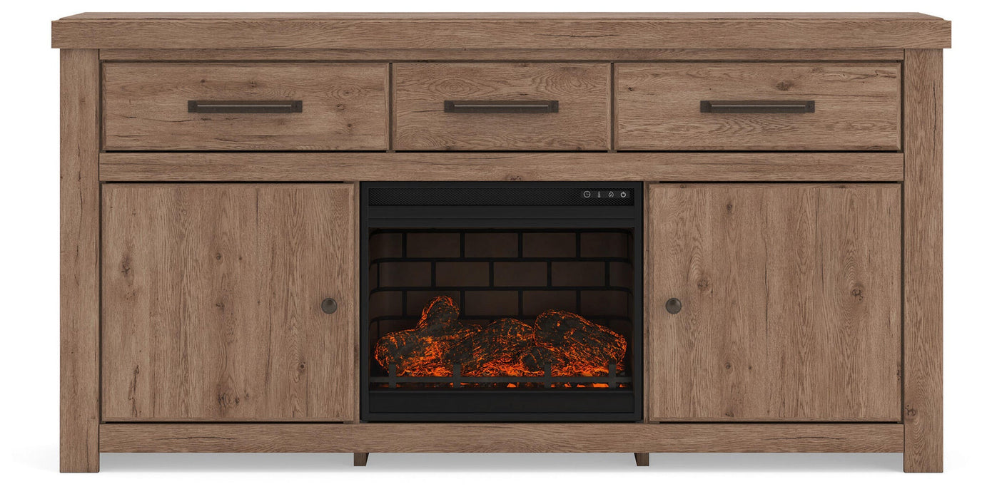 Garistyn 73" TV Stand with Electric Fireplace