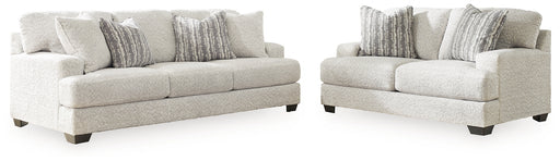 Soft sofa and loveseat, off white color